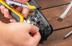 Deli Tools Klešče za stiskanje UTP konektorjev 4/6/8P RJ45/RJ14/RJ12/RJ9