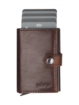 shumee Denarnica HIKER Go iz rastlinsko strojenega nomadskega usnja, rjava