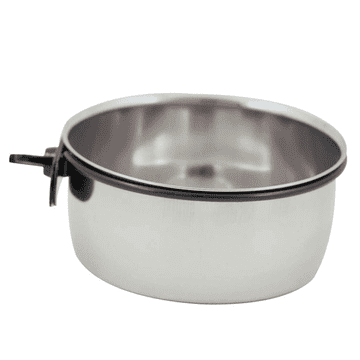 shumee Kovinska posoda za papige, iz jekla, privita - 300 ml