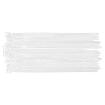 shumee Kabelske vezice EXTREME 7,6 × 200 mm, bele, 50 kosov.