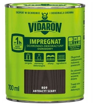 shumee VIDARON VRTNA IMPREGNACIJA ANTRACITNO SIVA R09 0,7l
