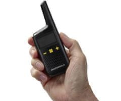 Motorola XT185 walkie talkie komplet, 2-KIT, PMR446, do 8km, IP54, črn + dodatki