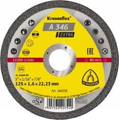 KLINGSPOR A346EX 115x1,6 rezalni disk za jeklo