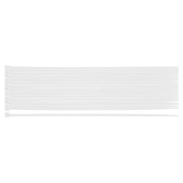 Topex Kabelske vezice EXTREME 2,5 × 200 mm, bele, 100 kosov.
