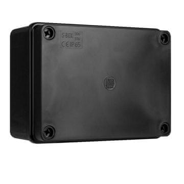Pawbol Nadometna doza S-Box 316C - 150x110x70, brez uvodnic, črna IP65