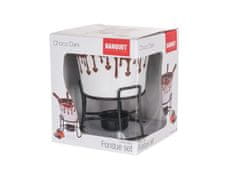 Banquet Čokoladni fondue CHOCO DARK set 6 kosov keramike