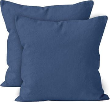 shumee Bombažne prevleke za vzglavnike, komplet 2 kosov, 60 x 60 cm, temno modre