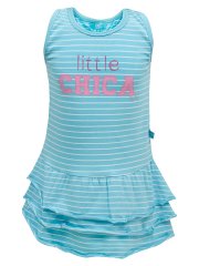 shumee Dekliška obleka brez rokavov v turkizni barvi, Little Chica, Lief