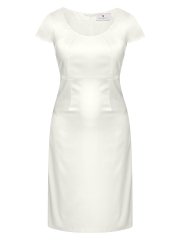 shumee Bela nosečniška obleka z naramnicami