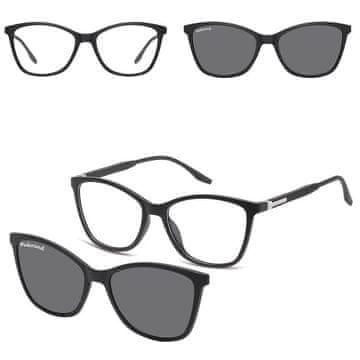 shumee Zlata očala mačjega očesa za ženske z modrim svetlobnim filtrom, prozorne leče, 25836