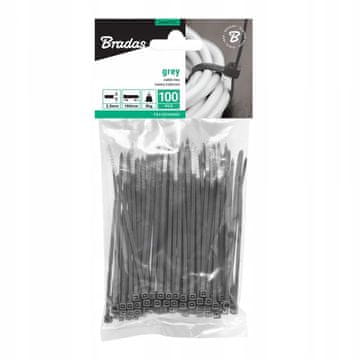 shumee Bradas kabelske vezice TS1125150GY 2,5 mm x 150 mm 100 kosov
