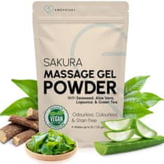 sarcia.eu SAKURA NURU Vlažilni masažni gel v prahu, japonski algin gel, za vegane 50g