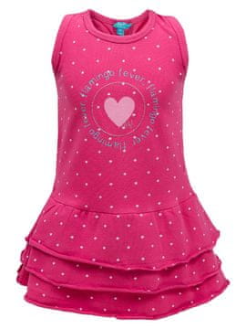 shumee Roza obleka brez rokavov s srčki za deklice, Lief