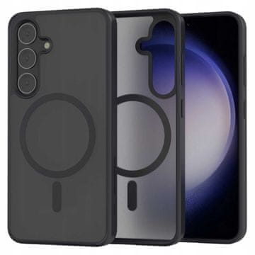 shumee SC Hybrid Mag Galaxy S24 črne barve