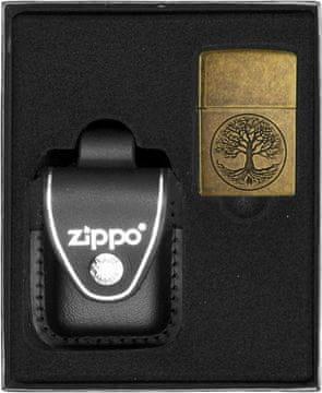 shumee Darilni set vžigalnikov ZIPPO TREE OF LIVE ANTIQUE BRASS št. 3