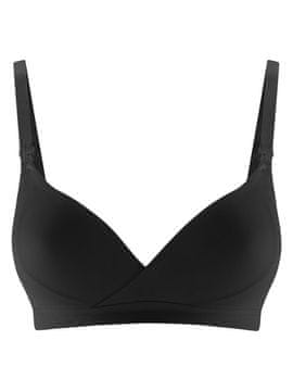 shumee Ženski črni nedrček za nosečnice in dojenje z naramnicami