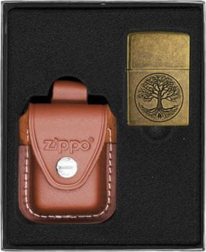 shumee Darilni set vžigalnikov ZIPPO TREE OF LIVE ANTIQUE BRASS št. 2