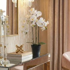 sarcia.eu Bela umetna orhideja, orhideja v loncu, realistična, 3 stebla, velika 62 cm