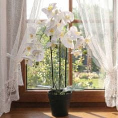 sarcia.eu Bela umetna orhideja, orhideja v loncu, realistična, 3 stebla, velika 62 cm