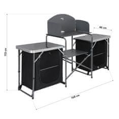 shumee NC3042 ZLOŽLJIVA KUHINJSKA OMARA ZA KAMPIRANJE S POKROVOM NILS CAMP