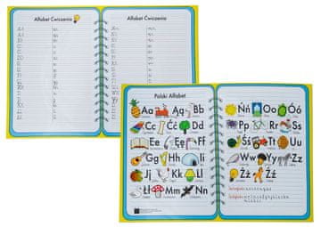 shumee Poljska abeceda. Dvostranska podloga za pisanje.