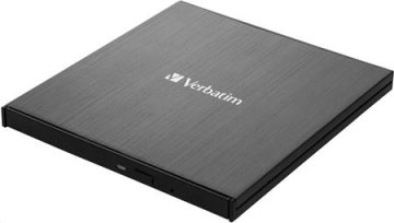 Verbatim Blu-ray zunanji zapisovalnik Ultra HD 4K Slimline, USB-C, črn, 43888