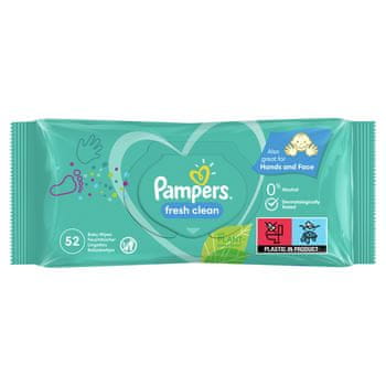shumee Pampers Fresh Clean otroški robčki 52 kosov