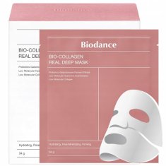 shumee BIODANCE Real Deep Mask Bio Collagen hidrogelna maska za obraz z bio kolagenom 34 g