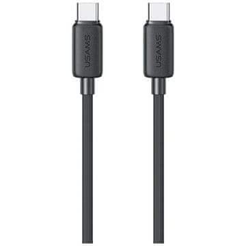 shumee USAMS KY Series US-SJ691 60W USB-C na USB-C kabel 1m črne barve