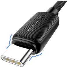 USAMS Usams KY Series US-SJ696 60W USB-C na USB-C kabel 2 m bele barve