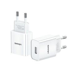 USAMS USAMS POLNILEC 1XUSB ZA SVETLO HITRO POLNJENJE ZA IPHONE 11 12 13 14 2.1A