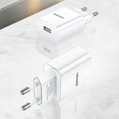 USAMS USAMS POLNILEC 1XUSB ZA SVETLO HITRO POLNJENJE ZA IPHONE 11 12 13 14 2.1A