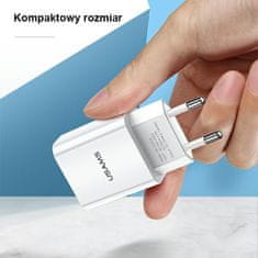 USAMS USAMS POLNILEC 1XUSB ZA SVETLO HITRO POLNJENJE ZA IPHONE 11 12 13 14 2.1A