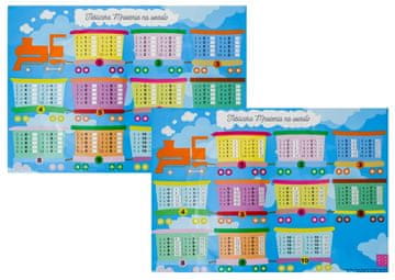 shumee Zabavna tabela množenja. Dvostranska podloga za pisalno mizo.