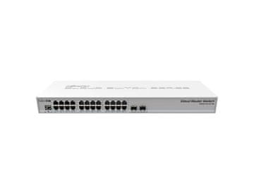 Mikrotik CRS326-24G-2S+RM 24 port Gigabit mrežno stikalo z 2x SFP+ 1U Rackmount