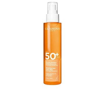 Clarins Meglica za sončenje za telo SPF 50+ Glowing (Meglica za sončenje za telo) 150 ml