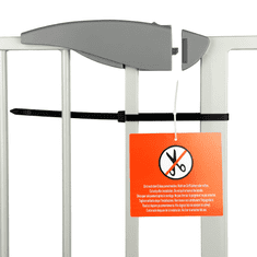 Severno Vratna varnostna pregrada za stopnice in vrata bela