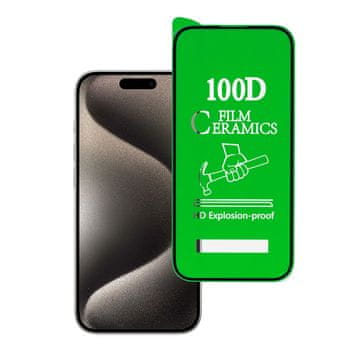MG Ceramic zaščitna folija na iPhone 15 Pro, črno