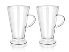 Vrč 400ml DOBLO steklo z dvojno steno (2 kosa)