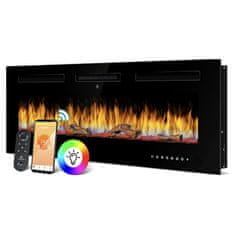 BOT Pametni električni kamin Tuya ES1 Črn Majhen Črn