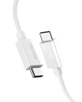 Spigen Osnovni kabel USB C na USB C 60W, bel EB6010CC