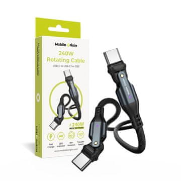 Mobile-origin 240W vrtljivi kabel USB-C na USB-C CB3