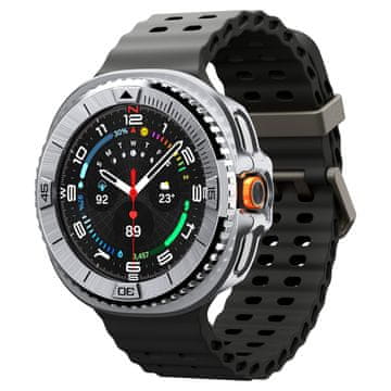 Spigen Ura Bezel Tune Pro (Pilot), srebrna - Samsung Galaxy Watch 8 Classic 46 mm