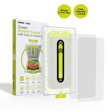 Mobile-origin Zaščita za zaslon z enostavnim nameščanjem, primerna za ovitek, 2 kosa - iPhone 2025 Pro Max