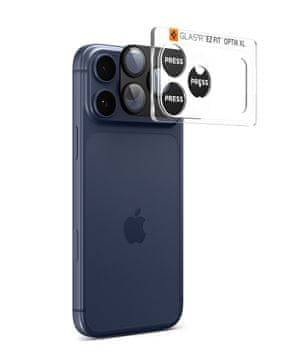 Spigen Stekleno steklo TR EZ Fit Optik Pro XL 1 paket, črno - iPhone 17 Pro Max