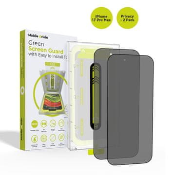 Mobile-origin Zaščita zaslona za zasebnost z enostavnim nanosom, 2 kosa - iPhone 2025 Pro Max