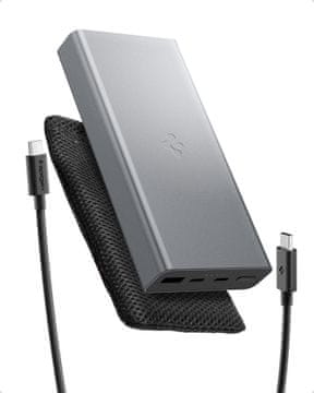Spigen Prenosni polnilnik Essential 20.000 mAh 30 W, siv EA3020