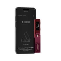 Ledger Nano S Plus kripto denarnica v barvi Crimson Magenta