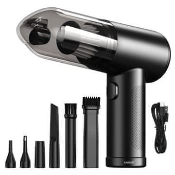 Farrot Ročni avtomobilski sesalnik, zmogljiv, brezžični, mini turbo puhalnik 2 v 1