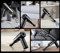 Farrot Ročni avtomobilski sesalnik, zmogljiv, brezžični, mini turbo puhalnik 2 v 1